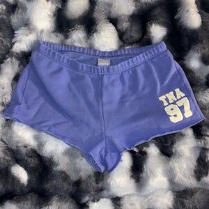 TNA Cozy Fleece Shorts in Lavender